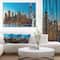 Designart - Evening New York City Skyline Panorama - Extra Large Canvas Art Print